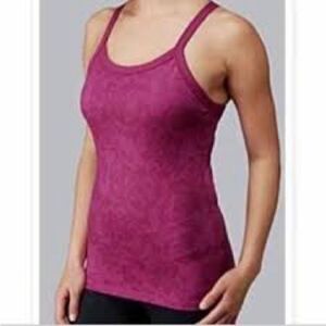 Size 6 Hot Pink Floral Hydrangea Racer Back Tank